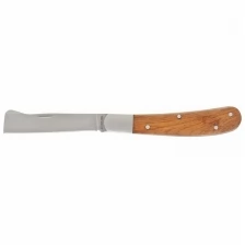 Palisad Нож садовый,173 мм,складной,копулировочный,деревянная рукоятка//79002 .