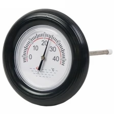 Термометр Chemoform DELPHIN для бассейна круглый, черный (арт. 2500007DP)