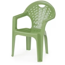 Кресло пластиковое зелёное М2609 .