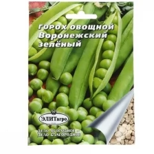 Семена Горох овощной "Воронежский", зеленый, 20 г