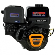 Двигатель бензиновый Lifan KP420E D25, 18А (16 л. с., 420 куб. см, вал 25 мм, ручной и электрический старт, катушка 18А)