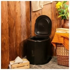 Альтернатива Туалет дачный, h = 35 см, без дна, с отверстиями для крепления к полу, «Эконом»