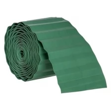 Лента бордюрная, 0.1 × 9 м, толщина 0,6 мм, пластиковая, зелёная