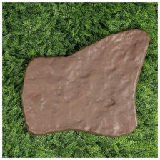 Модульное покрытие, 55 × 42 см, пластик, коричневый, «Камень № 1», 1 шт