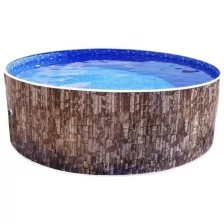 Каркасный бассейн морозоустойчивый круглый лагуна 4,88 х 1,25 м, Цвет каркаса - Природный камень