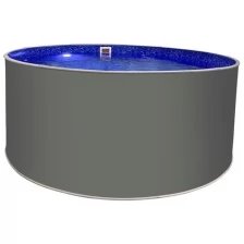 Каркасный бассейн морозоустойчивый круглый лагуна 2,44 х 1,25 м, Цвет каркаса - Платина