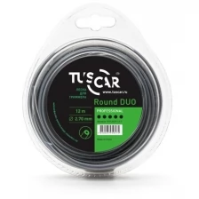 Леска для триммера TUSCAR Round DUO, Professional, 2,7мм*12м