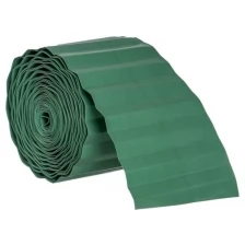Лента бордюрная, 0.1 x 9 м, толщина 0,6 мм, пластиковая, зелёная