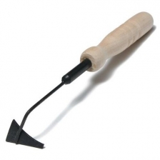 Рыхлитель, длина 24 см, 1 зубец, деревянная ручка, "Листочек"