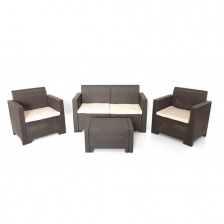 Комплект мебели NEBRASKA 2 Set (диван, 2 кресла и стол), венге, , шт