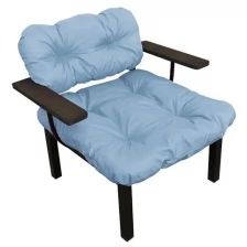 Кресло дачное, серая подушка
