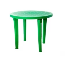 Стол пластиковый арт.СП1-МТ015 круглый (зеленый)