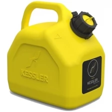 Канистра для бензина / ГСМ / топлива / канистра 5 л / желтая / канистра автомобильная KESSLER