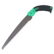 Ножовка садовая, 420 мм, пластиковая ручка, зеленая