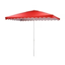 Пляжный зонт, 2х3 м, плащевка, с клапаном, прямоугольный (красный), в чехле LR3D