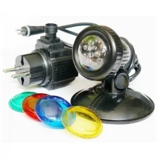 GL1 LED Подсветка подводнаянадводная со светодиодами + 4 цветных фильтра (12 В/1,6Вт), шнур 4,8м