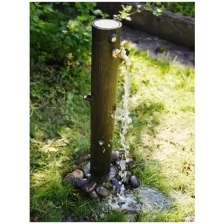 Алюминиевая садовая колонка для воды (175*175*910 ММ), цвет коричневый, АРТ. 1288 (BROWN)