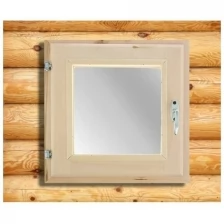 Окно, 40×40см, двойное стекло, из липы