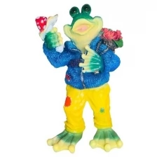 Садовая фигурка Лягушка в свитере H-56 cм
