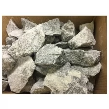 Талькомагнезит колотый ЖадеБест средняя фракция 7-14 см для бани и сауны 20 кг в экологичной упаковке