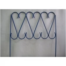 Заборчик декоративный металлический "Лебедь-2" 4 секции (синий)