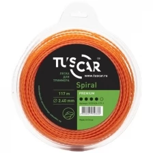 Леска для триммера TUSCAR Spiral Premium, 2.40мм* 349м, 10131424-349-4