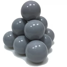 Комплект шариков для сухого бассейна 250 шт, диаметр 7 см, цвет серый