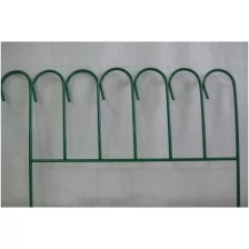 Заборчик декоративный металлический "Зиг-заг" 4 секции (зеленый)