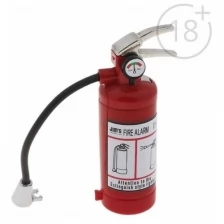 Зажигалка газовая "Огнетушитель" с фонариком, пьезо, 8 см
