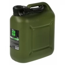 Канистра ГСМ Oktan PROFI, 10 л, пластиковая, усиленная, зеленая