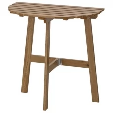 ASKHOLMEN аскхольмен Пристенный стол, садовый, складной светло-коричневая морилка, 70x44 см