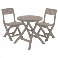 Комплект мебели KETER Jazz set (стол, 2 кресла), коричневый