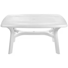 Стол прямоугольный пластиковый Премиум 130-0014, 1400х850х728мм, цвет белый