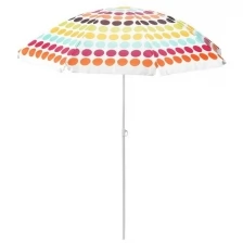 Зонт пляжный WILDMAN Полька с наклоном, купол 180 см,