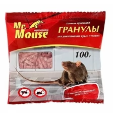 Гранулы от грызунов Mr.Mouse 100гр. (в пакете) M-914