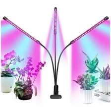 Фитолампа (фитосветильник) Fitolamp Clip Line 3 для растений, рассады и комнатных цветов с 3 режимами света и таймером